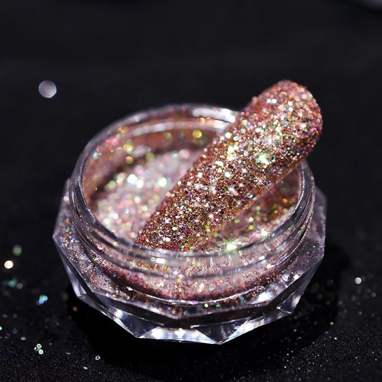 Picture of ( 3ml ) Plastic Resin Jewelry Craft Filling Material Coffee Rhinestone 1 Piece
