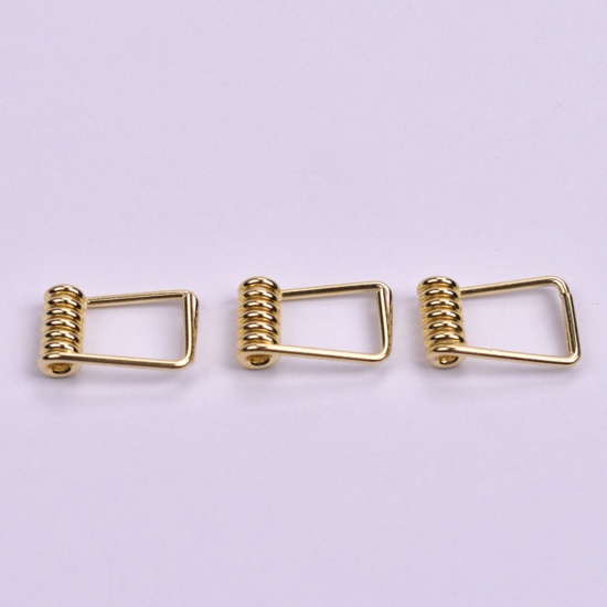 Picture of Carbon Steel Spring Clamp Clip Gold Plated 13mm x 8mm, 10 PCs