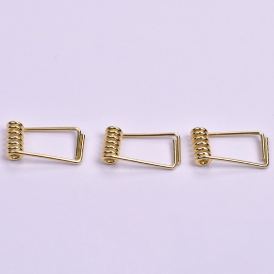 Picture of Carbon Steel Spring Clamp Clip Gold Plated 13mm x 8mm, 10 PCs