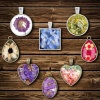 Picture of Silicone Resin Mold For Jewelry Making Pendant Geometric Heart White 1 Set ( 31 PCs/Set)
