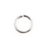 Picture of 0.7mm Stainless Steel Open Jump Rings Findings Round Silver Tone 6mm Dia., 100 PCs