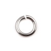 Picture of 0.9mm Stainless Steel Open Jump Rings Findings Round Silver Tone 5mm Dia., 100 PCs