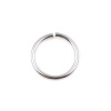 Picture of 1.2mm Stainless Steel Open Jump Rings Findings Round Silver Tone 12mm Dia., 100 PCs