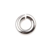 Picture of 1.5mm Stainless Steel Open Jump Rings Findings Round Silver Tone 6mm Dia., 100 PCs