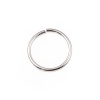 Picture of 2mm Stainless Steel Open Jump Rings Findings Round Silver Tone 25mm Dia., 100 PCs