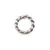 Picture of 1.5mm Stainless Steel Open Jump Rings Findings Round Silver Tone 8mm Dia., 100 PCs