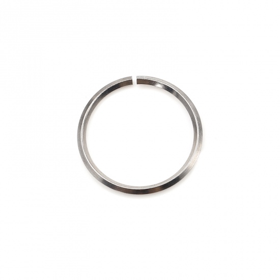 Bild von 1.9mm Edelstahl Offen Bindering Rund Silberfarbe 25mm D., 100 Stück