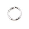 Picture of 1.5mm Stainless Steel Open Jump Rings Findings Round Silver Tone 12mm Dia., 100 PCs