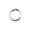 Picture of 1.6mm Stainless Steel Open Jump Rings Findings Round Silver Tone 10mm Dia., 100 PCs