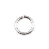 Picture of 1.6mm Stainless Steel Open Jump Rings Findings Round Silver Tone 11.5mm Dia., 100 PCs