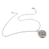 Picture of Stainless Steel Link Cable Chain Findings Necklace Antique Silver Color Round Sunflower Can Open Customized Engraving 52cm(20 4/8") long, 1 Piece