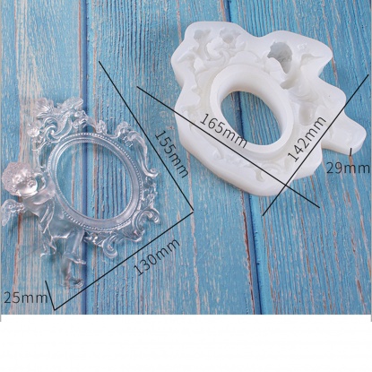 Picture of Silicone Resin Mold For Jewelry Making Angel White 16.5cm x 14.2cm, 1 Piece