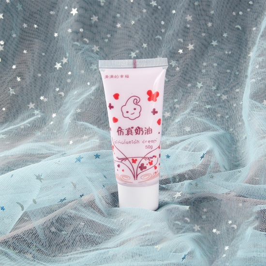Picture of ( 50ml ) Resin DIY Fake Whipped Cream Clay Mauve 11.5cm x 4.5cm, 1 Piece
