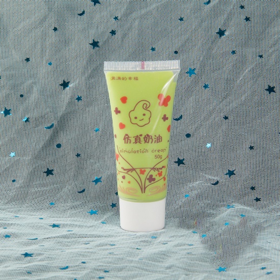 Picture of ( 50ml ) Resin DIY Fake Whipped Cream Clay Yellow-green 11.5cm x 4.5cm, 1 Piece