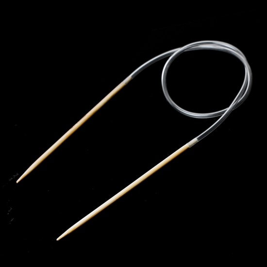 Picture of Bamboo Circular Knitting Needles Natural 50cm(19 5/8") long, 1 Piece