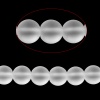 Immagine di (Grado D) Pietra di Luna ( Imitazione) Perline Tondo Trasparente Smerigliato Circa 6mm Dia., Foro: Circa 1mm, lunghezza: 38.5cm 1 Filo (Circa 68 Pezzi/Treccia)