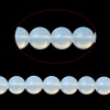 (グレードD) 模造 オパール ビーズ 円形 白 約 8mm直径、40cm 長さ、1 連 （約 50 PCS /一連） の画像