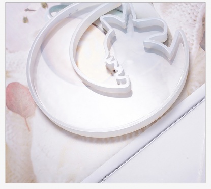 Bild von Silikon Gießform Halbmond Pferd Weiß 13.3cm, 1 Stück