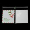 Immagine di Alimentare Sacchetto OPP Multicolore Babbo Natale Disegno Autoadesivo 13.9cm x 9.9cm, 1 Pacchetto (Circa 100 pz/Pacchetto)