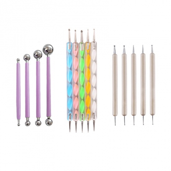 Picture of Mixed Modeling Clay Tools Mixed Color 13.5cm - 12cm, 1 Set ( 14 PCs/Set)