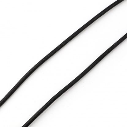 牛革 ジュエリー ロープ 黒 2.5mm、 5 メートル の画像