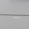 Bild von Kupfer + Legierung Gliederkette Kette Halskette Versilbert 45cm lang, 1 Packung ( 12 Stück/Packung)
