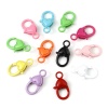 Picture of Zinc Based Alloy Lobster Clasp Findings At Random Color Heart Pattern 27mm x 15mm, 10 PCs