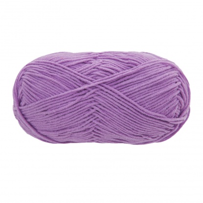 Image de Fil à Tricoter Super Doux en Tissu Mixte Violet 2mm, 1 Rouleau （Env. 139 M/Rouleau)