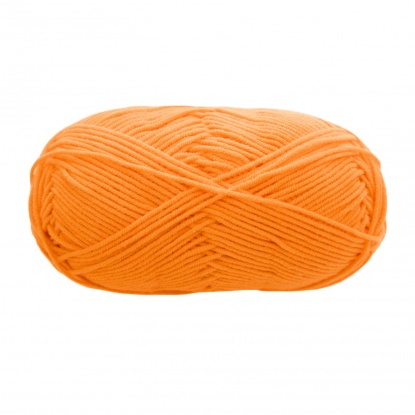 Image de Fil à Tricoter Super Doux en Tissu Mixte Orange 2mm, 1 Rouleau （Env. 139 M/Rouleau)