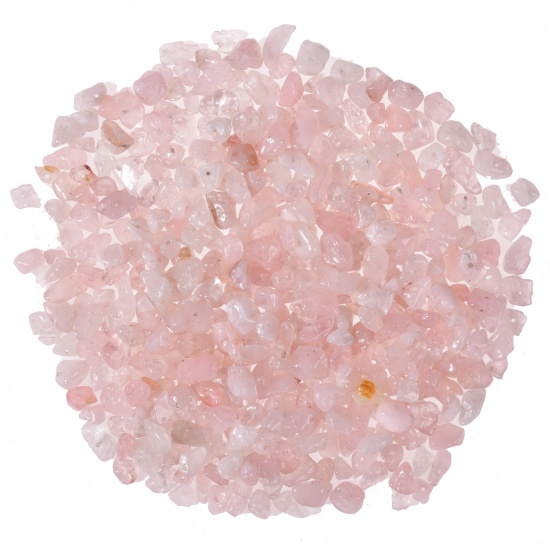 Immagine di Quarzo Rosa ( Naturale ) Perline Rosa Chiaro Irregolare 5mm-8mm, Foro: Circa 1mm, 1 Scatola