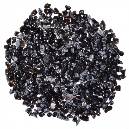Picture of Stone ( Natural ) Beads Irregular Black 5mm-8mm, Hole: Approx 1mm, 1 Box (200 Pcs/Box)