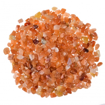 Picture of Aventurine ( Natural ) Beads Irregular Orange 5mm-8mm, Hole: Approx 1mm, 1 Box (200 Pcs/Box)