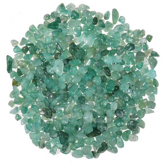 Immagine di Avventurina Verde ( Naturale ) Perline Verde Chiaro Irregolare 5mm-8mm, Foro: Circa 1mm, 1 Scatola