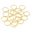 Bild von 1mm Kupfer Bindering Geschlossen 18K Vergoldet Ring 14mm Dia., 10 Stück