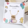 Picture of Doreenbox Zinc Based Alloy Knitting Stitch Markers Gold Plated Multicolor Sheep Enamel 27mm x 14mm, 1 Set ( 4 PCs/Set)