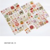 Image de DIY Papier Autocollant Décoration en Papier Multicolore Carré Fleurs 4.4cm x 4.4cm, 1 Boîte
