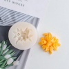 Picture of Silicone Resin Mold For Jewelry Making Handmade soap Daffodil Flower White 7cm Dia., 1 Piece