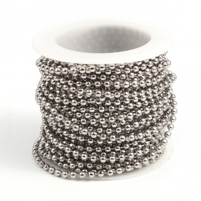 Picture of Stainless Steel Ball Chain Silver Tone 2.4mm, 5 M