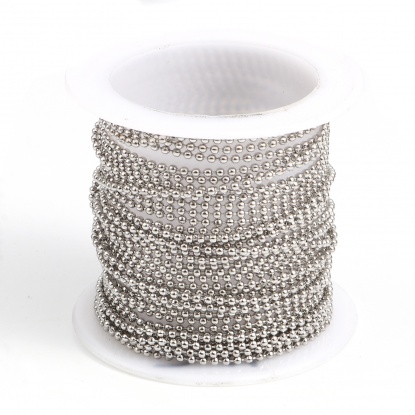 Picture of Stainless Steel Ball Chain Silver Tone 1.5mm, 5 M