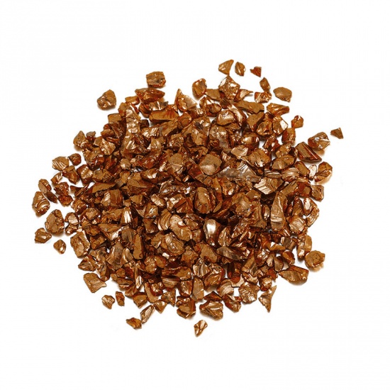 Picture of Glass Resin Jewelry Craft Filling Material Orange 3mm - 1mm, 1 Packet