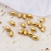 Picture of Copper Beads 18K Real Gold Plated Oval About 5mm x 3mm, Hole: Approx 1mm, 10 PCs