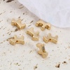 Picture of Copper Beads 18K Real Gold Plated Dog Animal About 10mm x 8mm, Hole: Approx 1.7mm, 5 PCs
