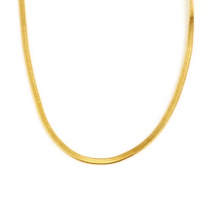 銅 ネックレス デザインチェーン 18K ゴールドフィルド 42cm 長さ、 1 本 の画像