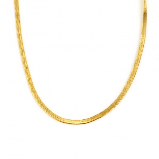 Immagine di Rame Collana Catena 18K Oro riempito 42cm Lunghezza, 1 Pz