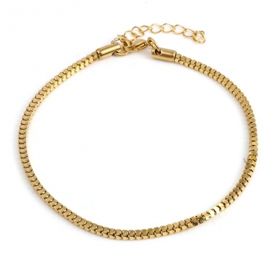 Picture of Stainless Steel Anklet Gold Plated 24cm(9 4/8") long, 1 Piece
