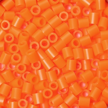 Bild von EVA Bügelperlen midi-Perlen für DIY Kind Joy Kreativ Orange 5mm x 5mm , 1000 Stücke