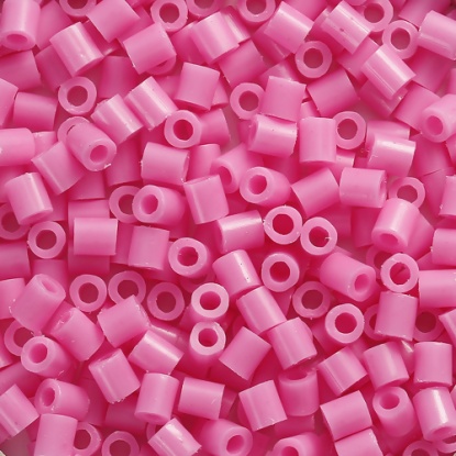 Bild von EVA Bügelperlen midi-Perlen für DIY Kind Joy Kreativ Pink 5mm x 5mm , 1000 Stücke