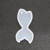 Picture of Silicone Resin Mold For Jewelry Making Pendant Fishtail White 5.6cm x 2.8cm, 1 Piece