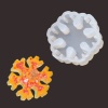 Picture of Silicone Resin Mold For Jewelry Making Pendant Christmas Snowflake White 4cm x 1cm, 1 Piece