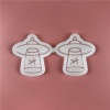 Picture of Silicone Resin Mold For Jewelry Making Earring Pendant Spaceship White 8.9cm x 4.5cm, 1 Piece
